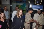 Former first lady of France Valerie snapped at airport in Mumbai on 28th Jan 2014